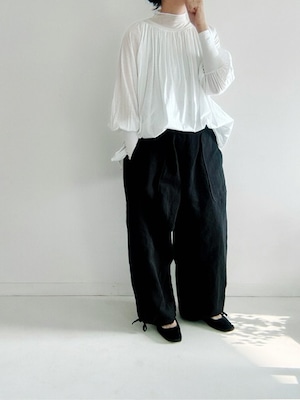 doux bleu / タートルギャザープルオーバー