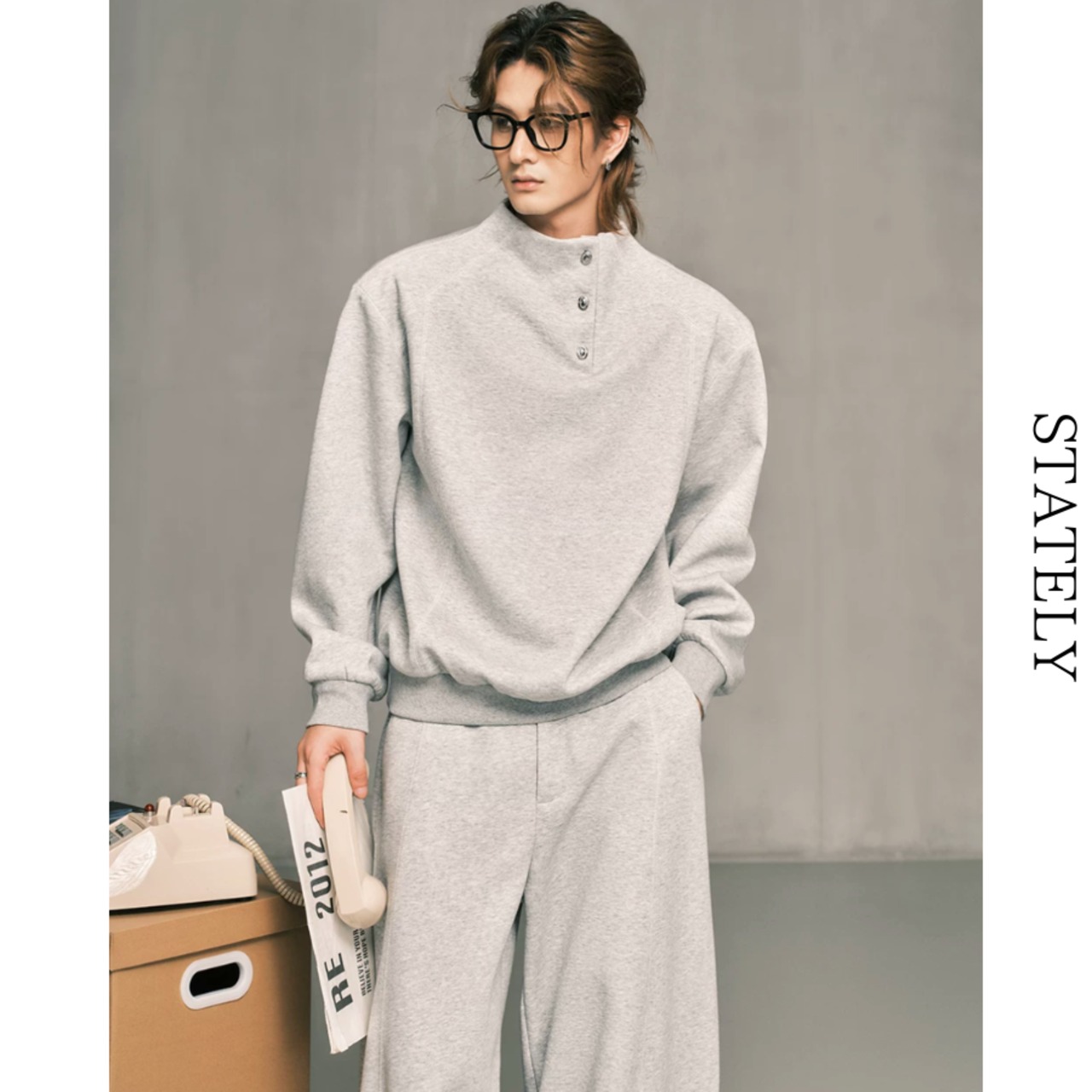 High Neck Relaxセットアップ/3color_ST47・画像3