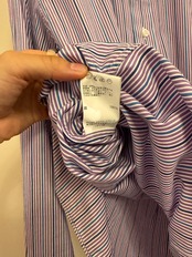 UNITED ARROWS UK パープルストライプシャツ