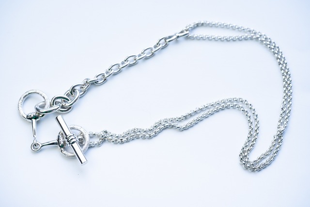 C-036 Horse bit 3way necklace