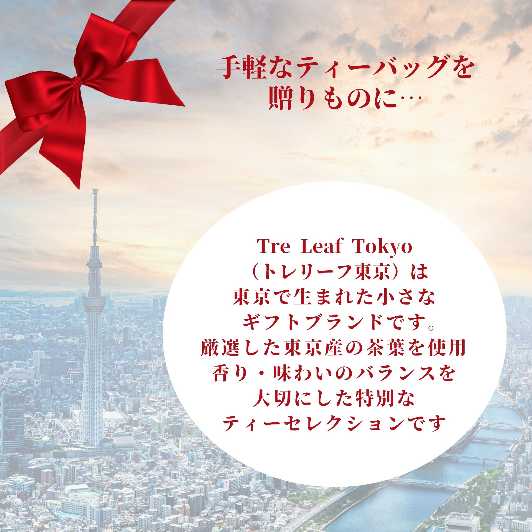 Tre Leaf Tokyo 東京狭山茶 和紅茶 ソイロンティーバッグ ギフトセット