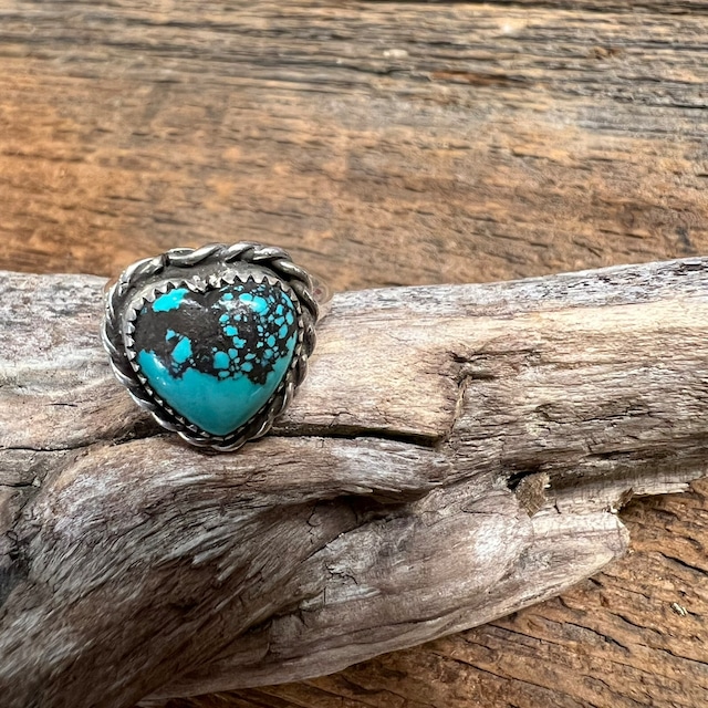 INDIAN JEWELRY # Heart Turquoise Ring