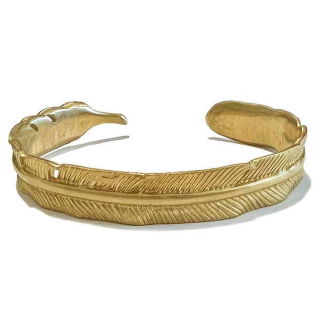 ブラス無垢フェザーバングル ☆数量限定品