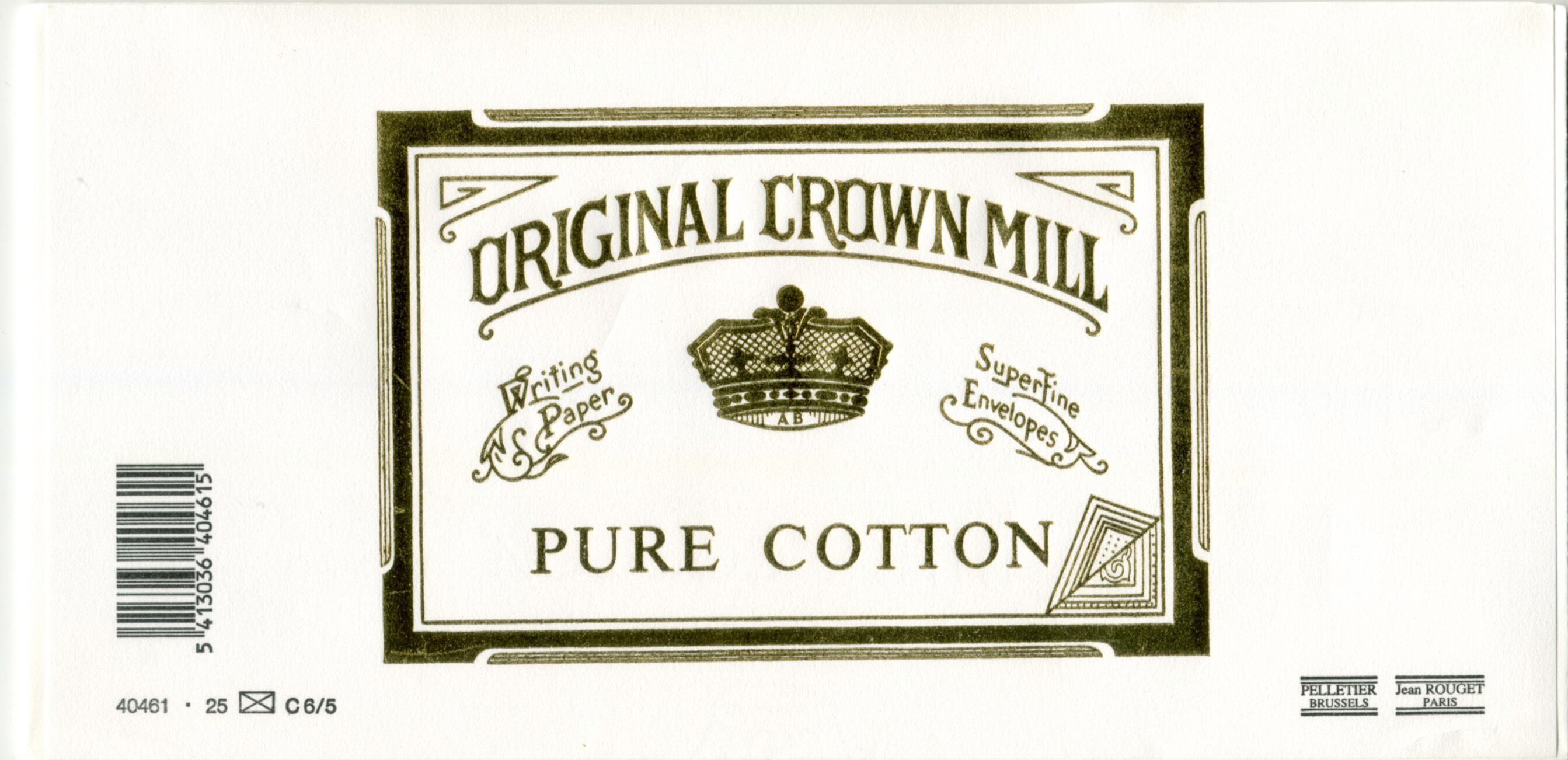 Original Crown Mill Dl封筒 コットン100 三つ折り用 Paperstory ペーパーストーリー