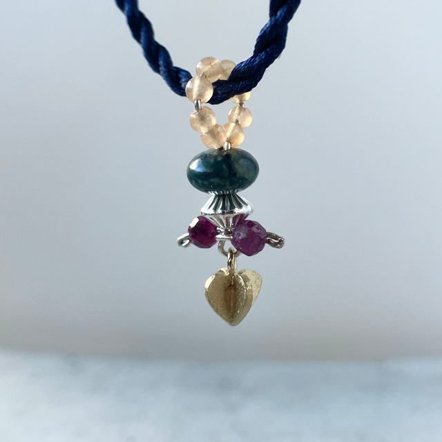 きらめきペンダントトップ（オレンジ）