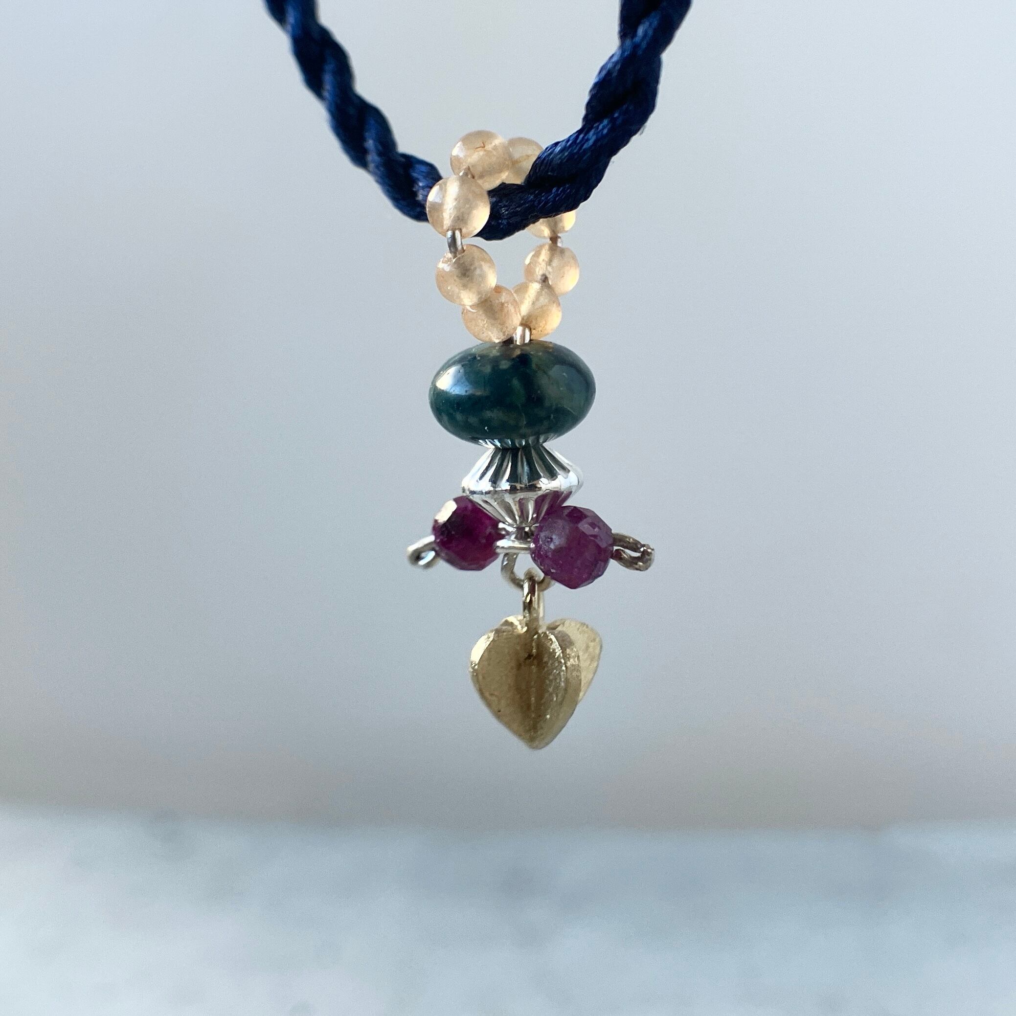 きらめきペンダントトップ（オレンジ）