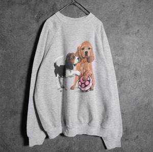Dog animal print sweatshirt