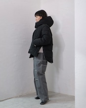 FOURAM - SEAMLESS SHORT DOWN :Black|シームレス/ショート丈/グースダウン700+