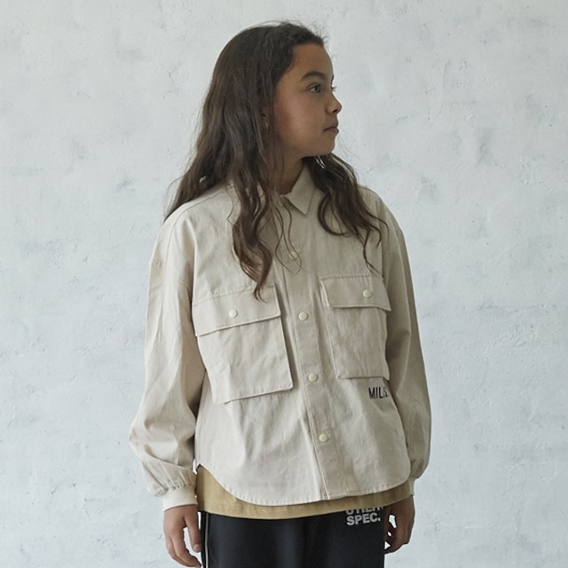 Generator Military Shirt【110-160cm】Ivory