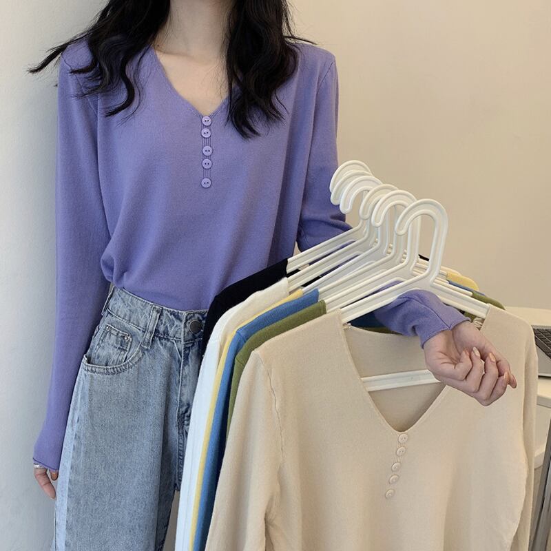 スタイルシャツ トップス スプリングニットセーター レディース 春物 試着室60176381705