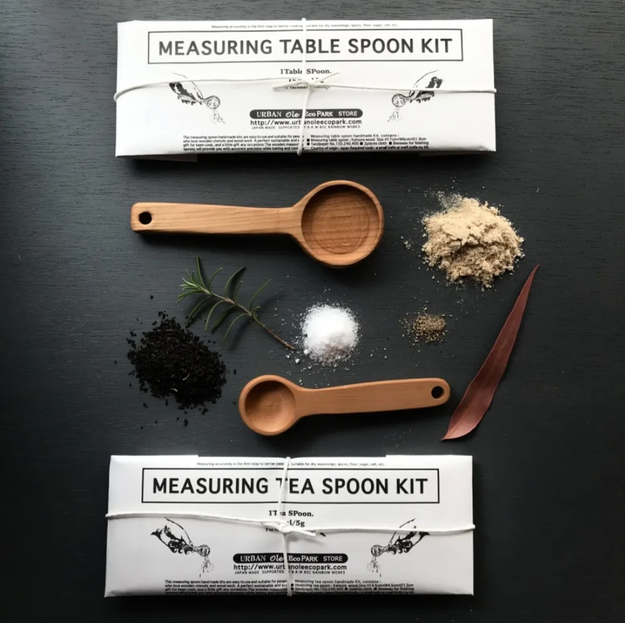 計量スプーン　小さじ5ml を手作りする　手作りキット    WOODEN MEASURING TEA SPOON CARVING KIT