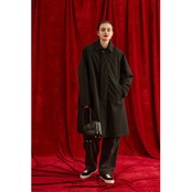 Oblada FEATHER COAT BLACK