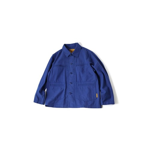 gym master ジムマスター Back Twill Jacket バックツイルジャケット G621716 メンズ レディース ミリタリーシャツジャケット 長袖 アウター 秋 冬 秋冬 ブルー