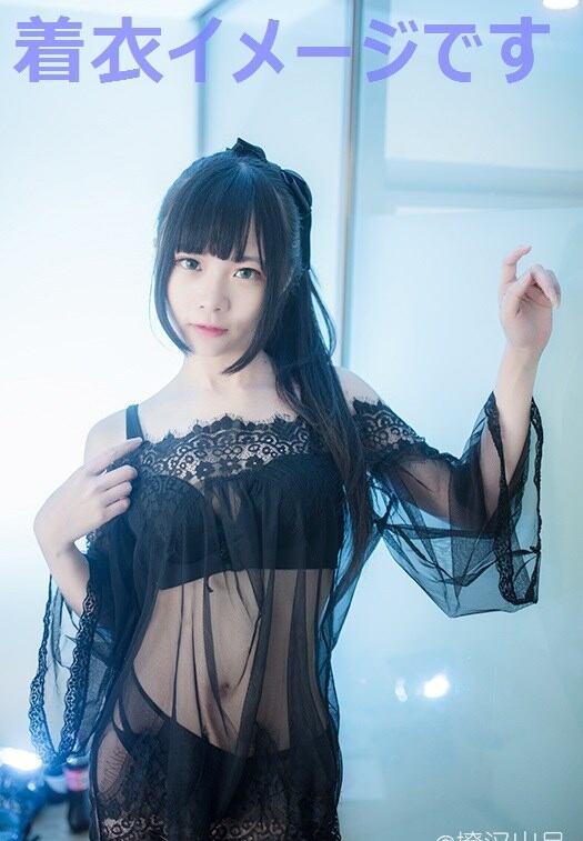 IM539:かわいいレースのベビードール ブラック