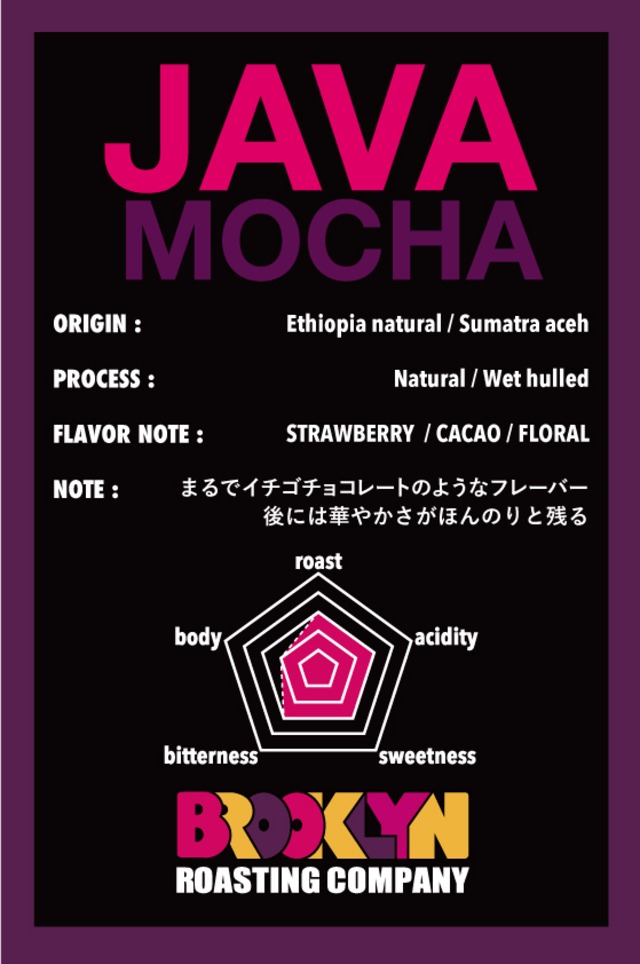 【Roast★★★☆☆】JAVA MOCHA  5lb (2273g)