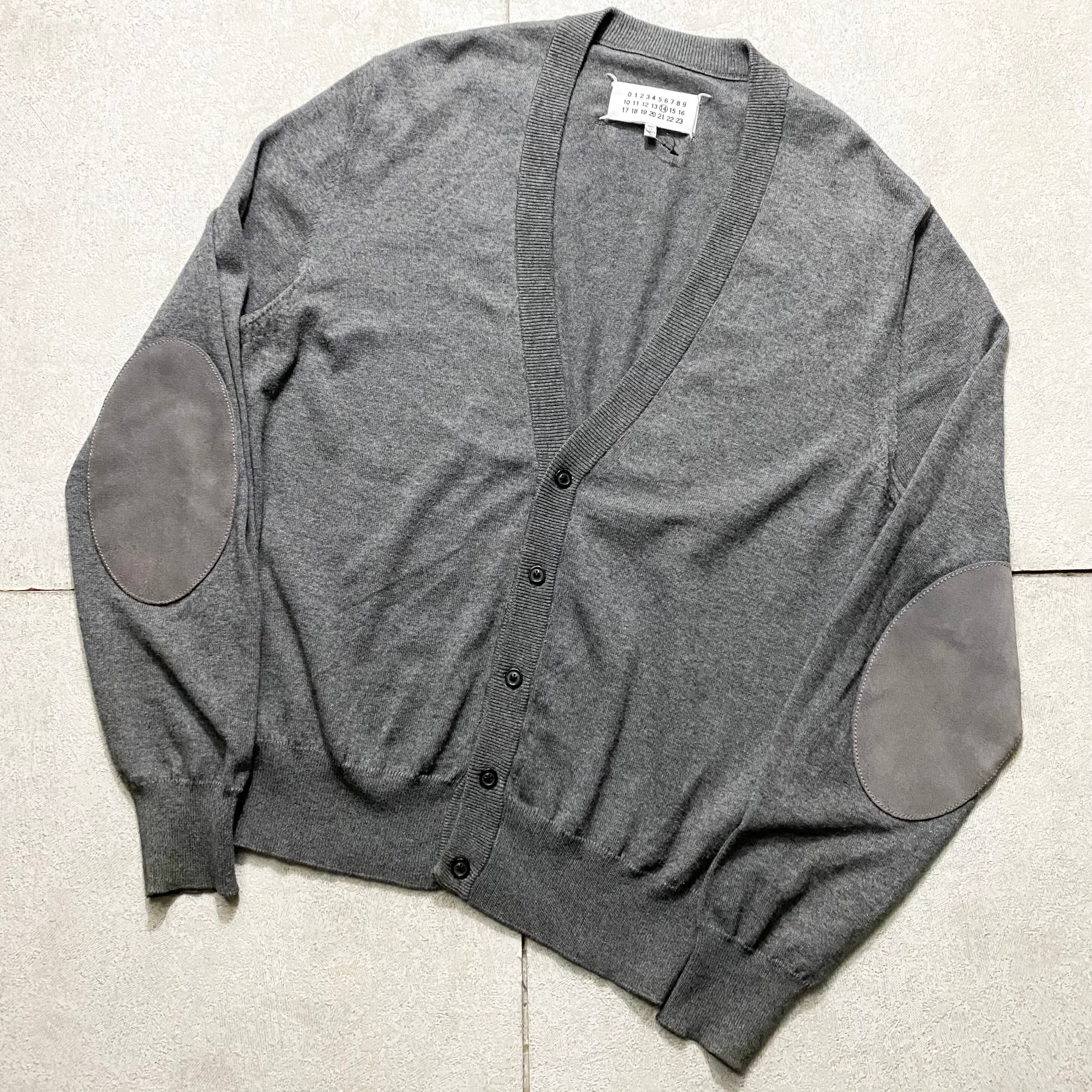 MAISON MARGIELA ⑭ elbow patch cardigan | NOIR ONLINE