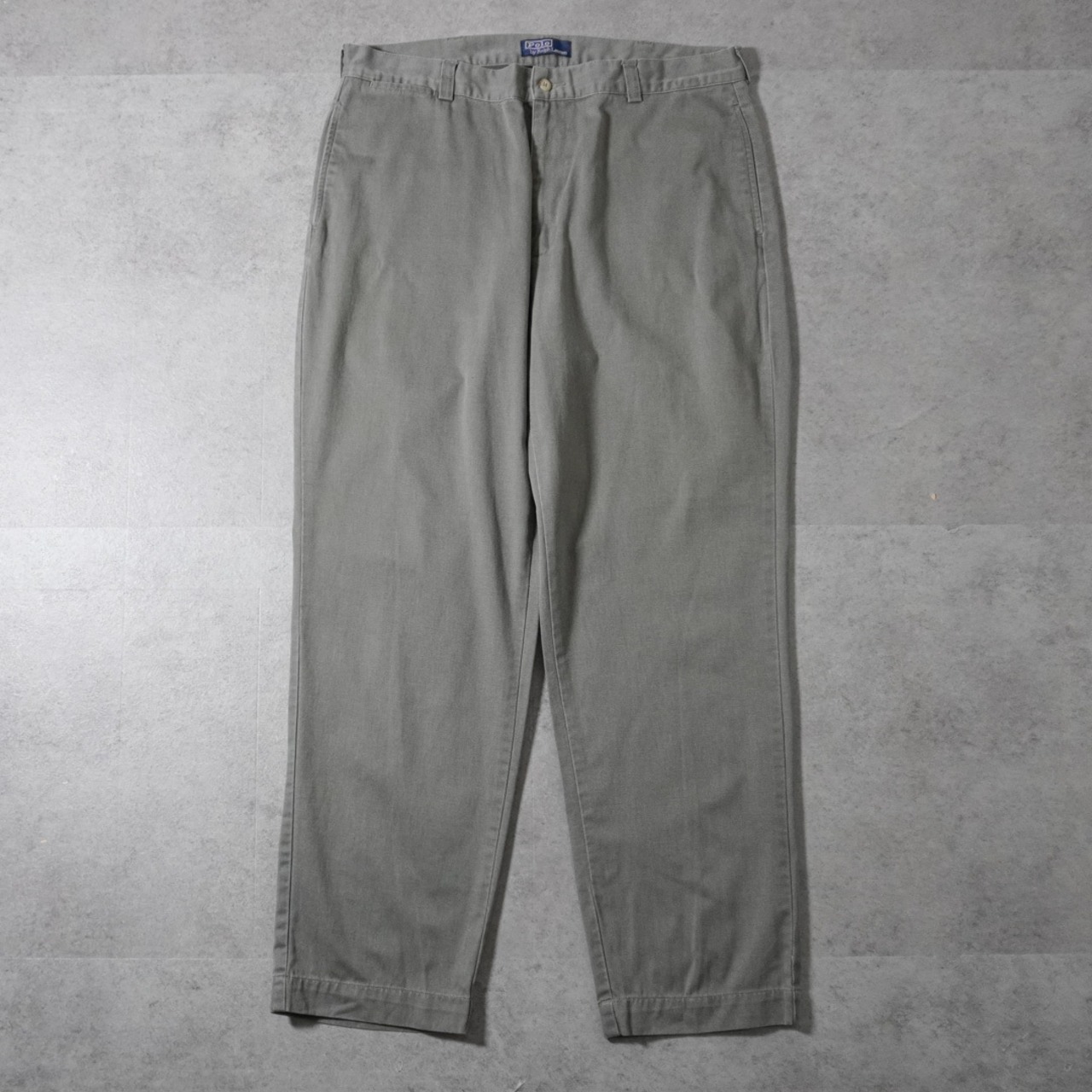 90s Polo by Ralph Lauren POLO CHINO "PHILIP PANT" Smoky Sage [W37L30.5相当] 古着 - 2