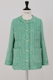 tweed no-collar jacket 23SS03