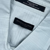 90s イタリア製 Donna Karan ダナキャラン 長袖 ワイシャツ ドレスシャツ 16 1/2 32/33 /水色 ブルー メンズ ビンテージ