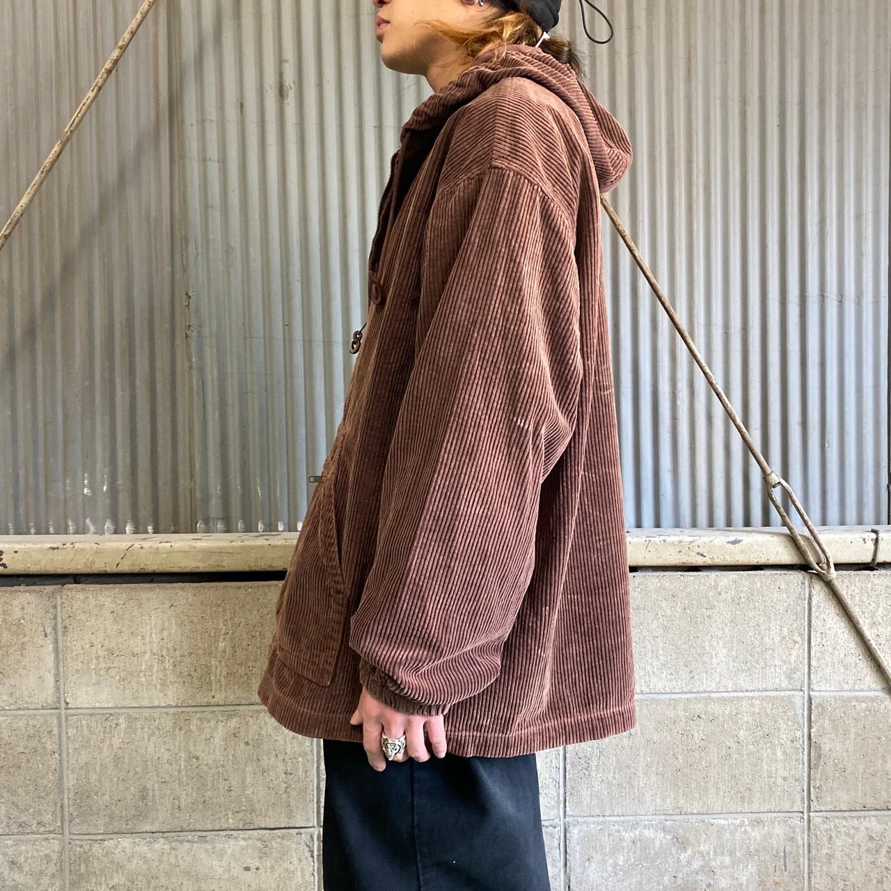 90年代 巨人タグ J.CREW Jクルー 太畝 コーデュロイ アノラック  