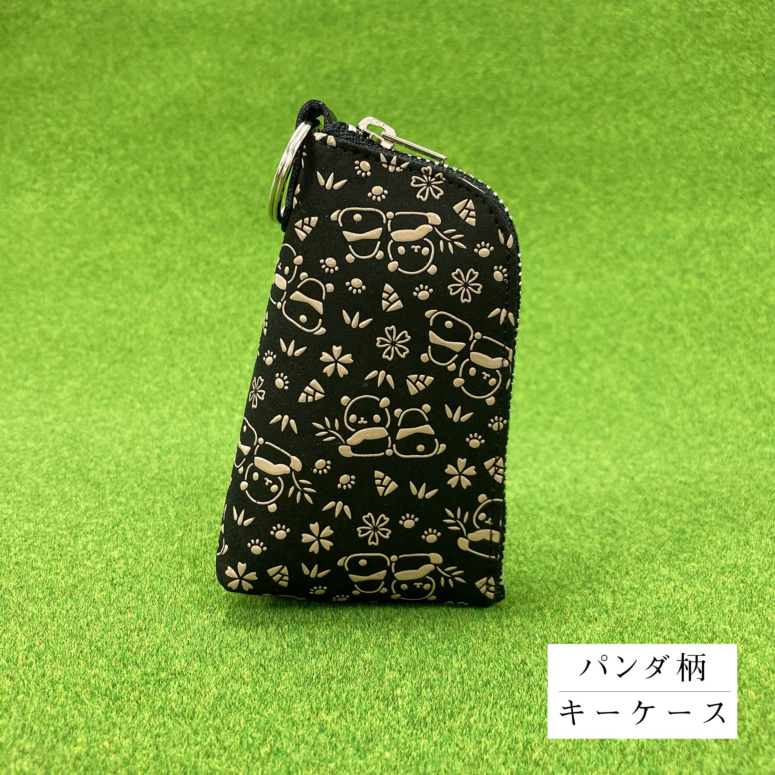 JIZAING×INDEN Suicaのペンギン印傳合切袋（七宝柄・黒革×白