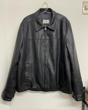 90sDockers Single Leather Jacket/L