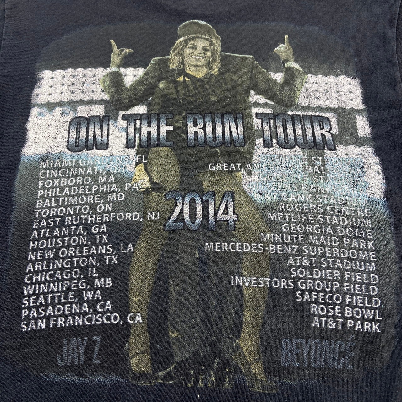 JAY-Z BEYONCE ON THE RUN TOUR アーティスト ツアーT メンズM相当 