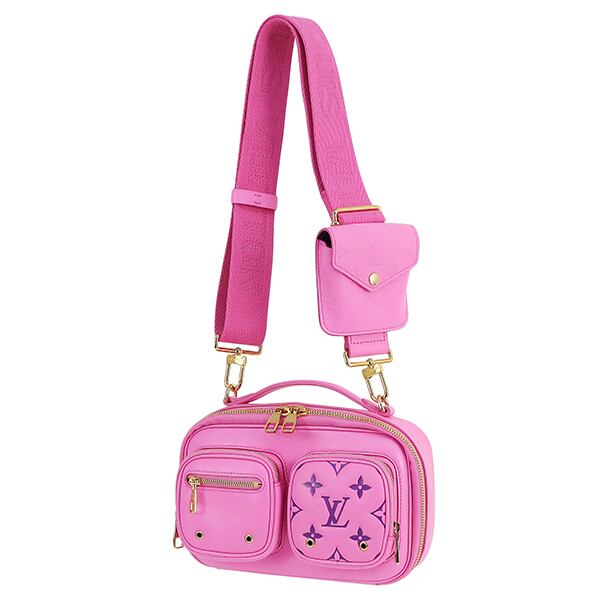 New LOUIS VUITTON ルイヴィトン バッグ レディース ユーティリティ クロスボディ ヴィタミンズ モノグラム M59244 ショルダーバッグ ピンク パープル 新品