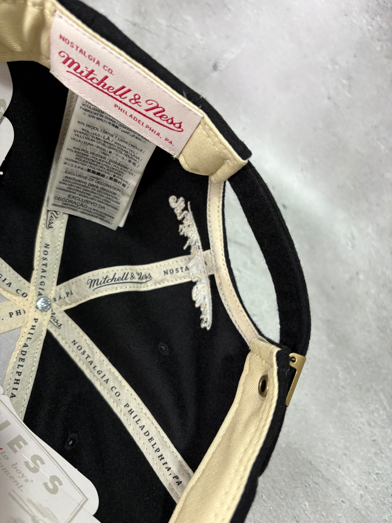 Mitchell＆Ness/ミッチェルアンドネス NBA シカゴ・ブルズ キャップ ブラック