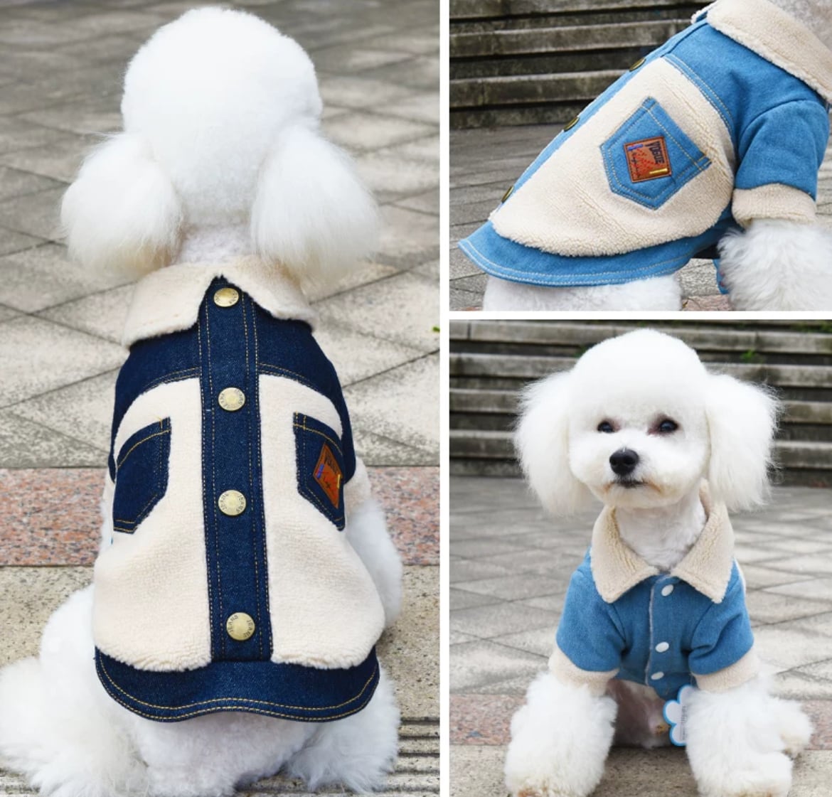 犬服 デニムボアアウター | BIGDIPPER