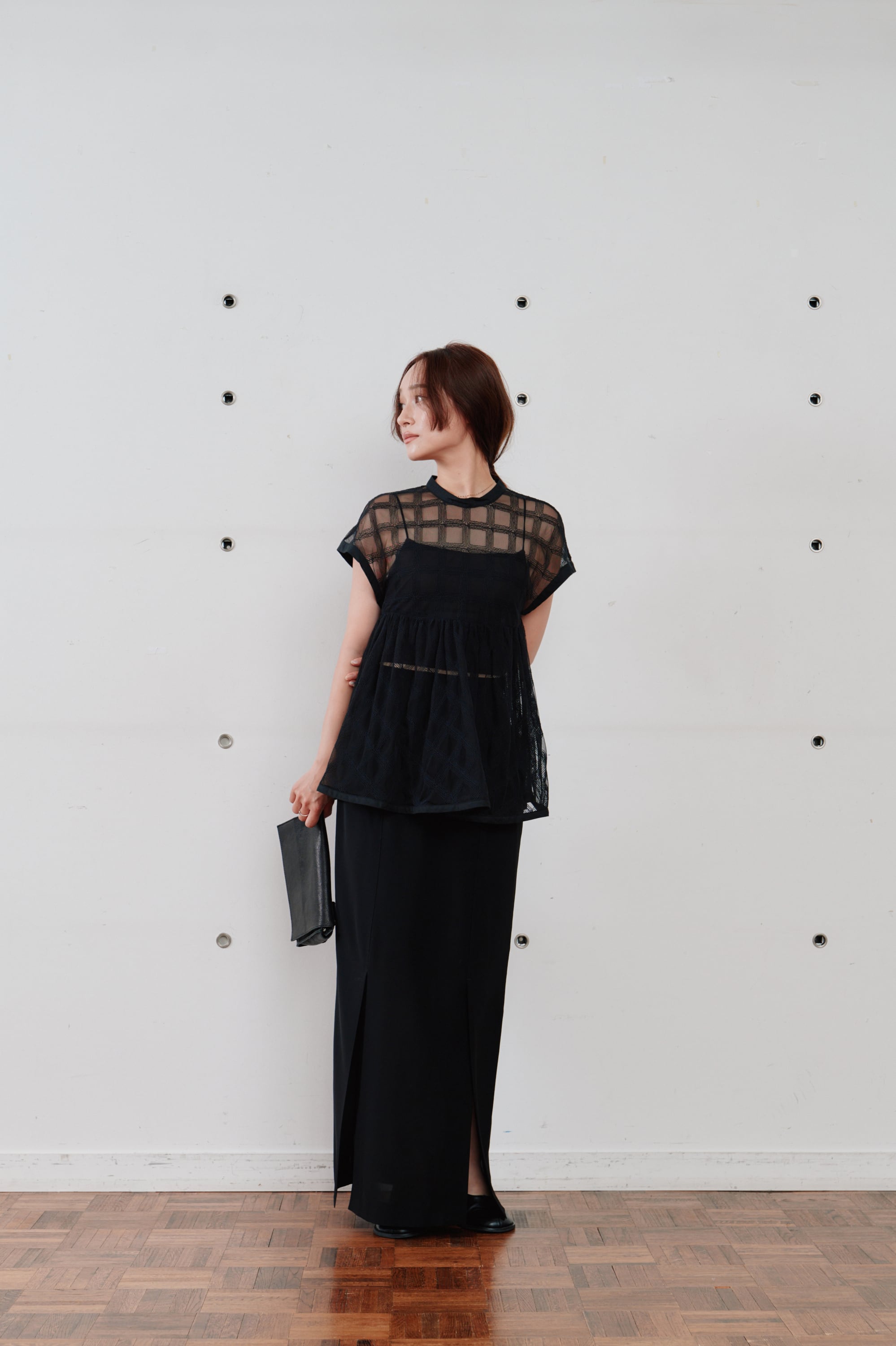 Hella sheer pencil skirt シアーペンシルスカート Black | planet3rd