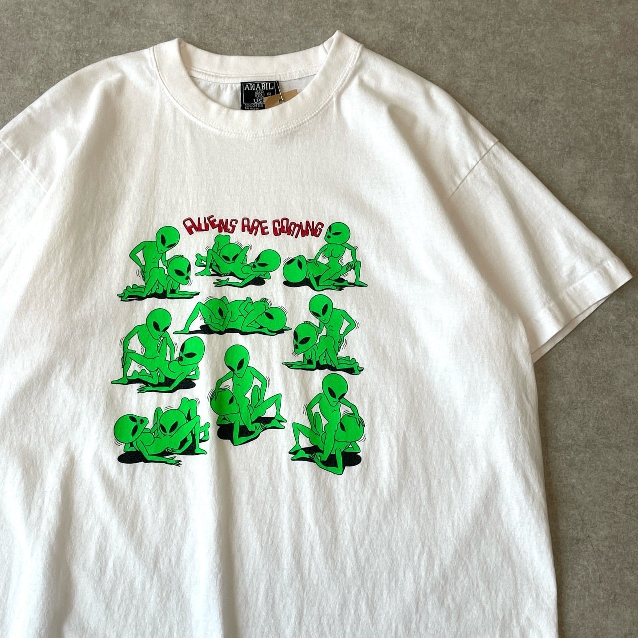 00s ALIENS ARE COMING エイリアン 四十八手 エロTシャツ ヴィンテージ