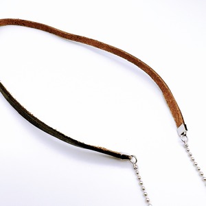 Leather＋ball chain 002