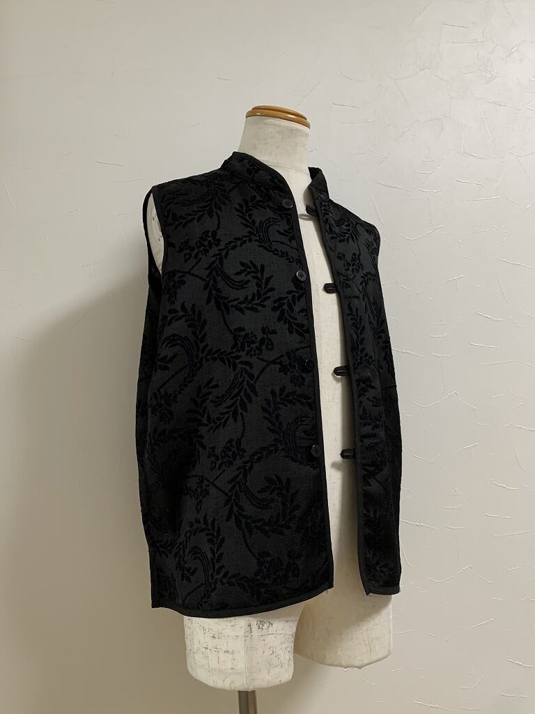 1980~90's Reversible Design Stand Collar Vest