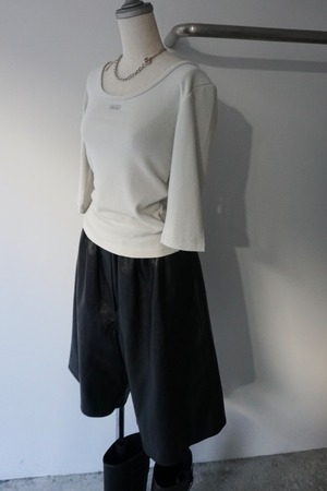 BACK STITCH TOPS (MINT GRAY) 2510-41-317