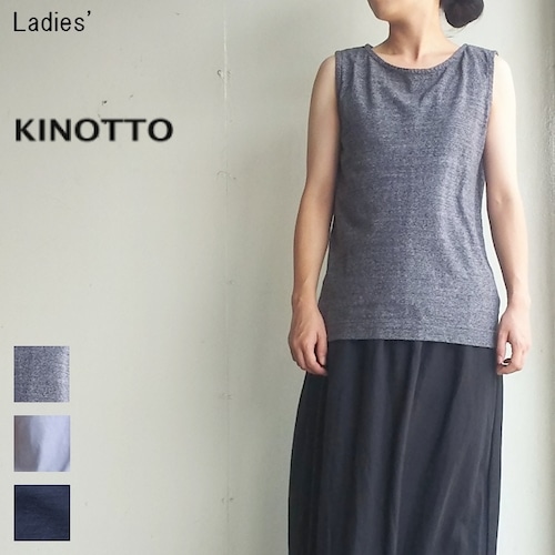 KINOTTO　ノースリーブカットソー No Sleeve　251C-06　（CHARCOAL）