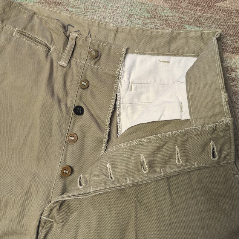 40s~ U.S.MARINE CORPS Chino Trousers w/Hip Pocket (W29.5 40s~ U.S.MARINE CORPS Chino Trousers w/Hip Pocket (W29.5