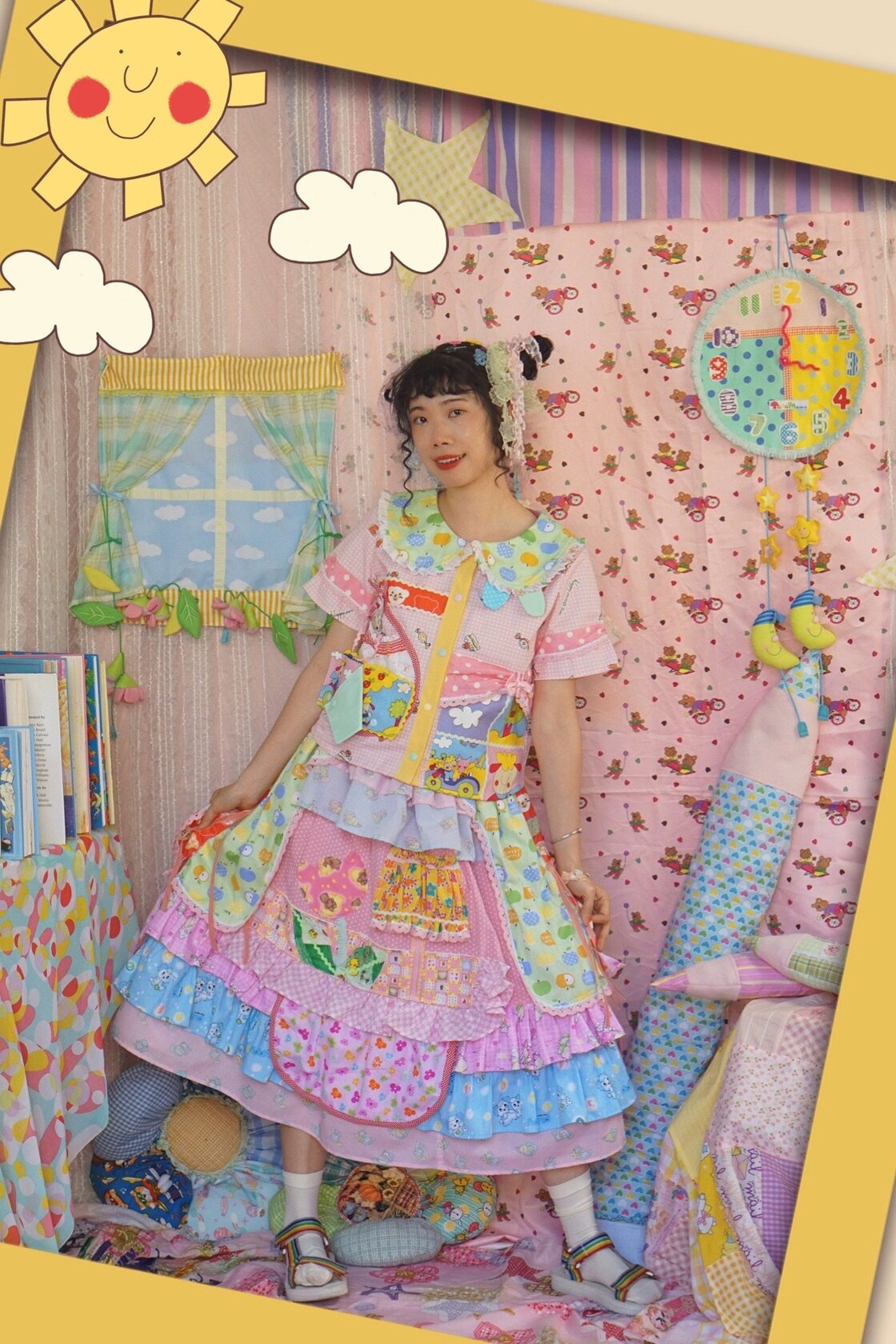 新品 パステルカラー 4点セット 150 水色 フォーマル うさぎの制服 春 