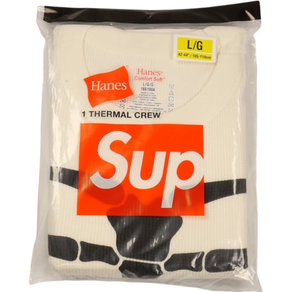 Size【L】 SUPREME シュプリーム ×Hanes 25FW Bones Thermal Crew