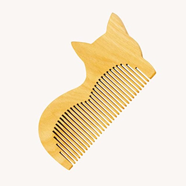 ねこねこスタイルつげくし (収納袋あり) 椿油 美髪 保湿 ハリコシ サラサラ ツヤツヤ 天然椿油 ブラシ つげくし ブナ 猫のくし ネコのくし 可愛い ワンサイズ