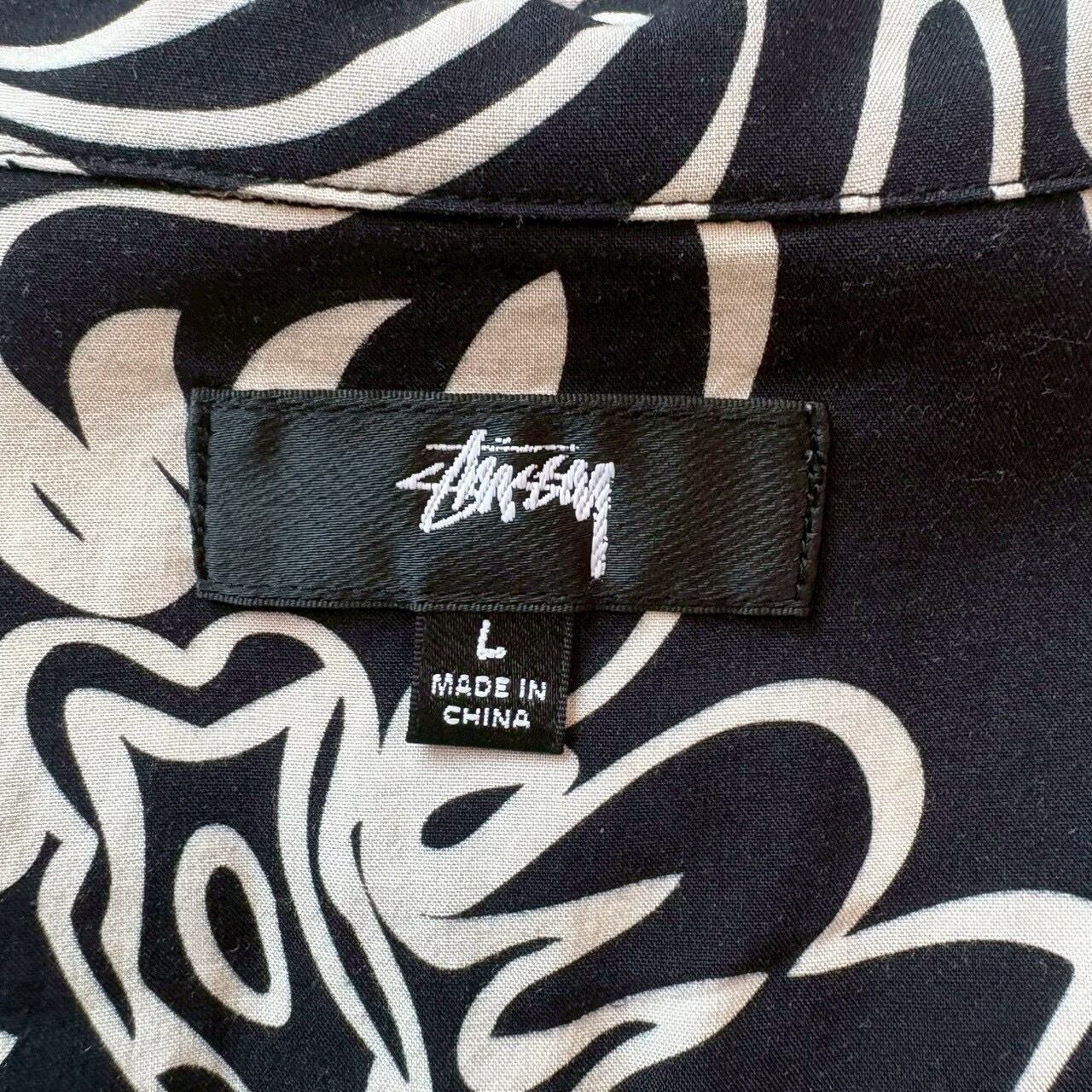 stussy ステューシー 半袖シャツ L 総柄 開襟 | 古着屋SAKASHITA