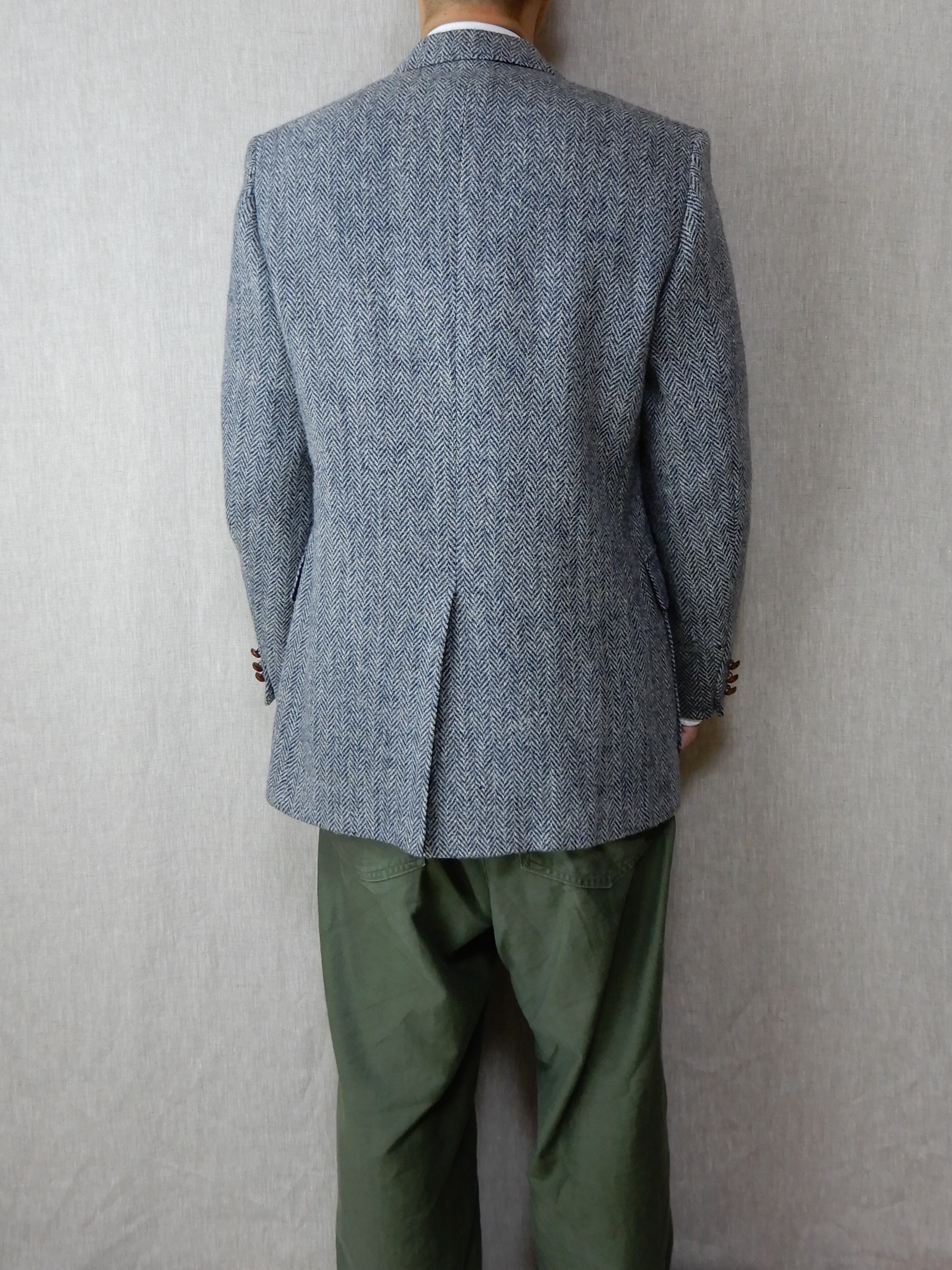 Harris Tweed Wool Jacket 1970s Barrister