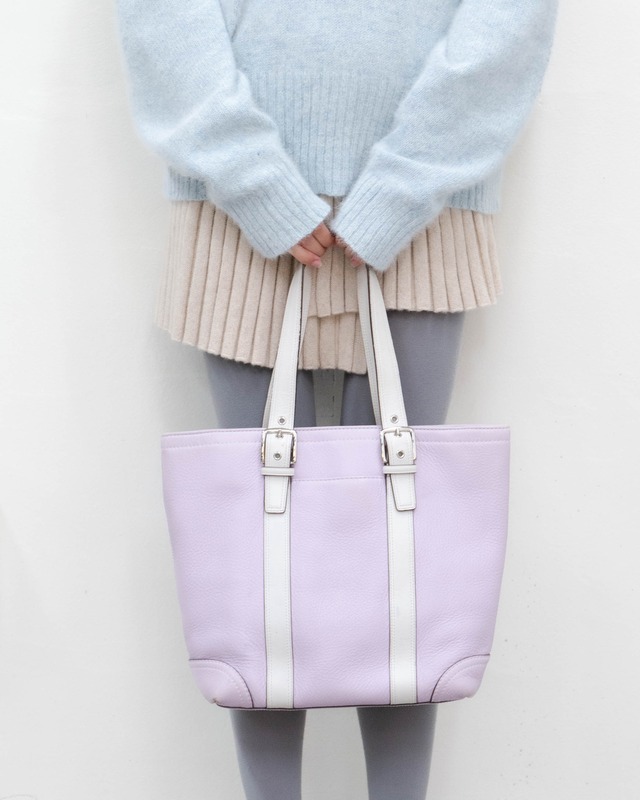 COACH - Hamptons / pebbled leather tote