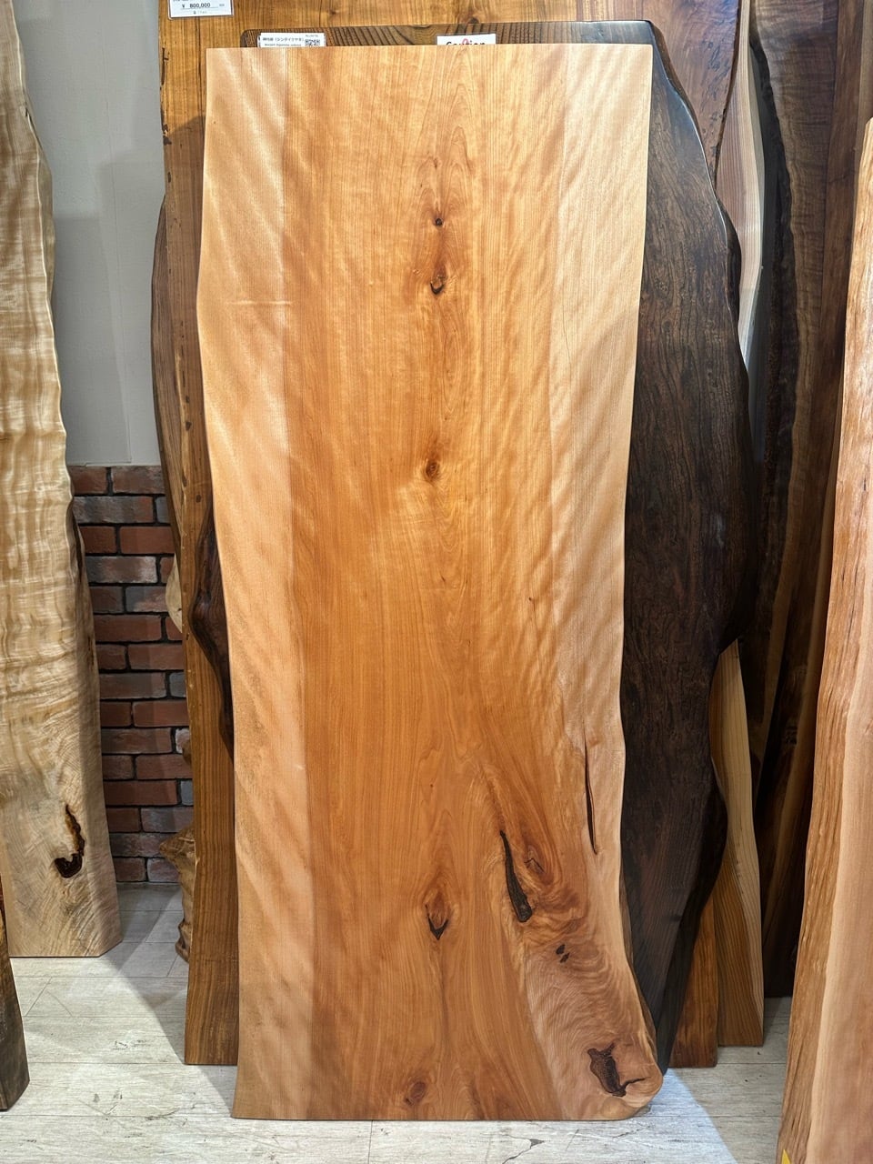 水目桜（ミズメザクラ）_1600×600-650× _浅草本店_テーブル天板/一枚板