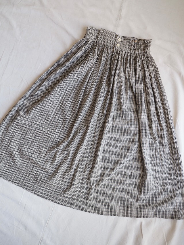 1990’s Check Gather Skirt