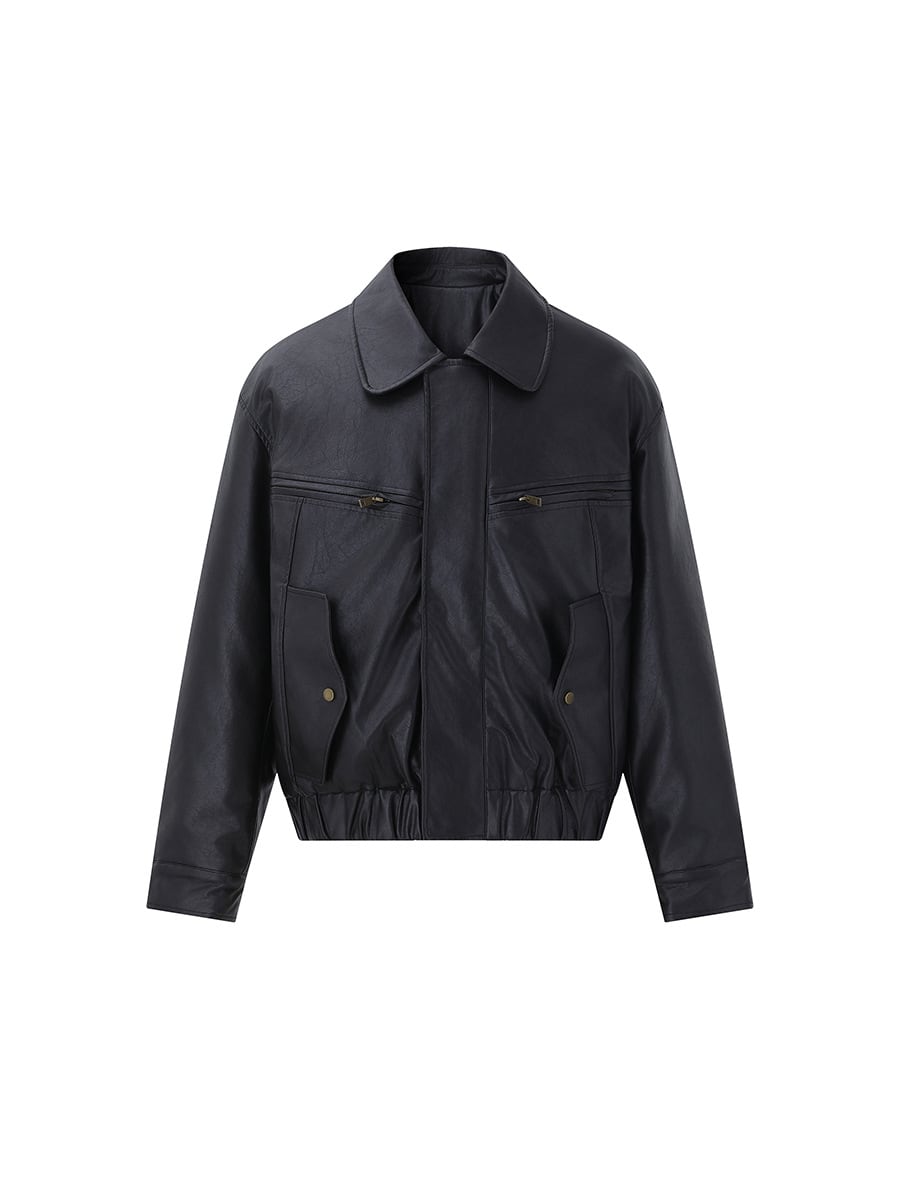 オーバーサイズ レザージャケット / Oversized Leather Jacket