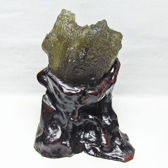 リビアングラス 原石 台座付属 一点物 199-971