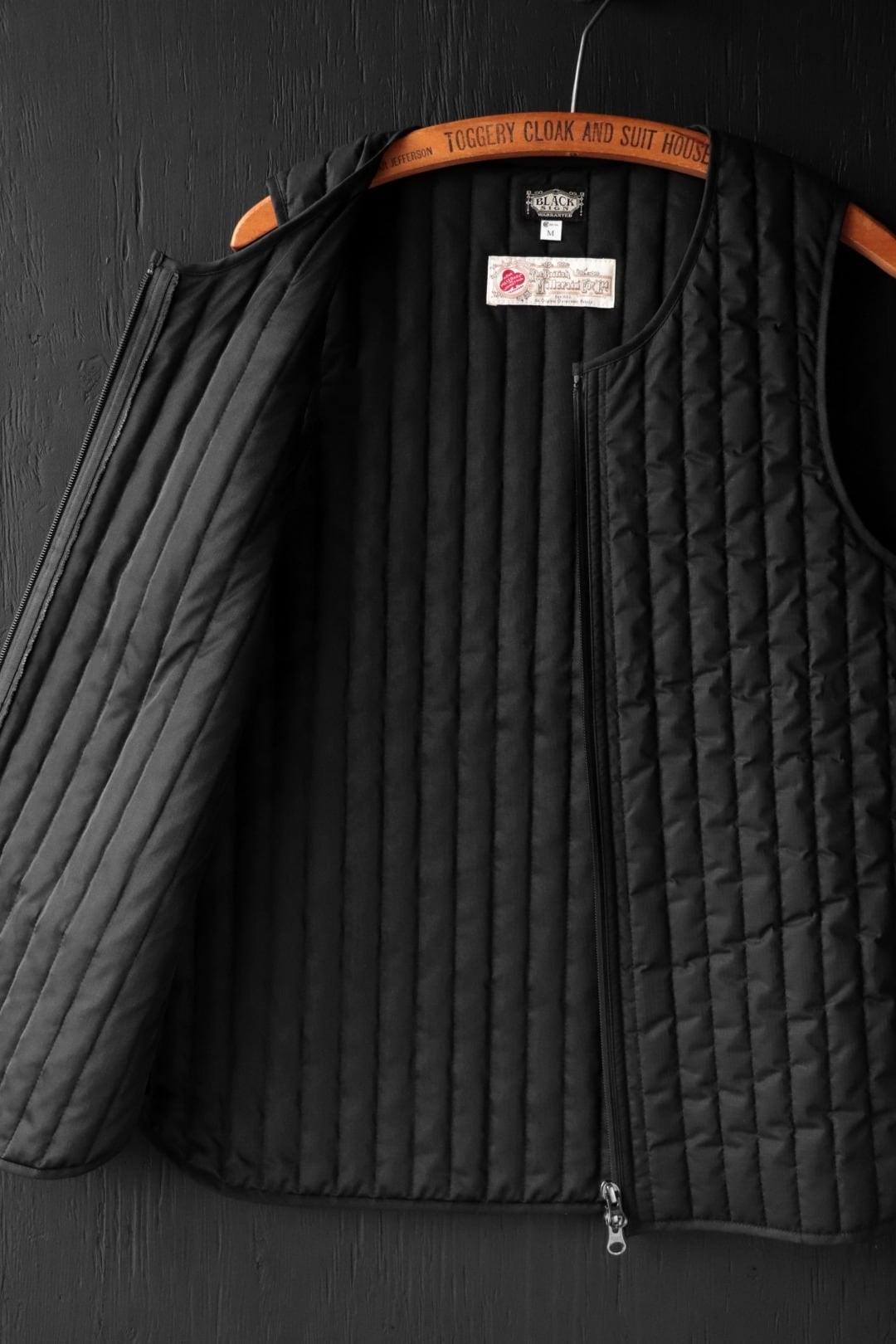 BLACK SIGN/ブラックサイン Oiled Quilting Lumberjack Vest / Oiled