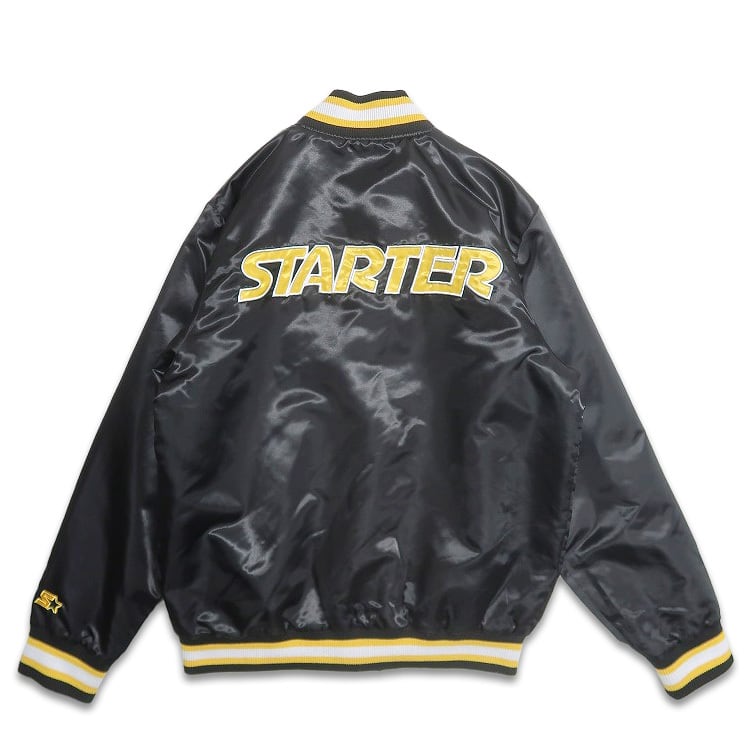 古着 STARTER スターター 中綿 スタジャン 刺繍 ブラック 表記：M