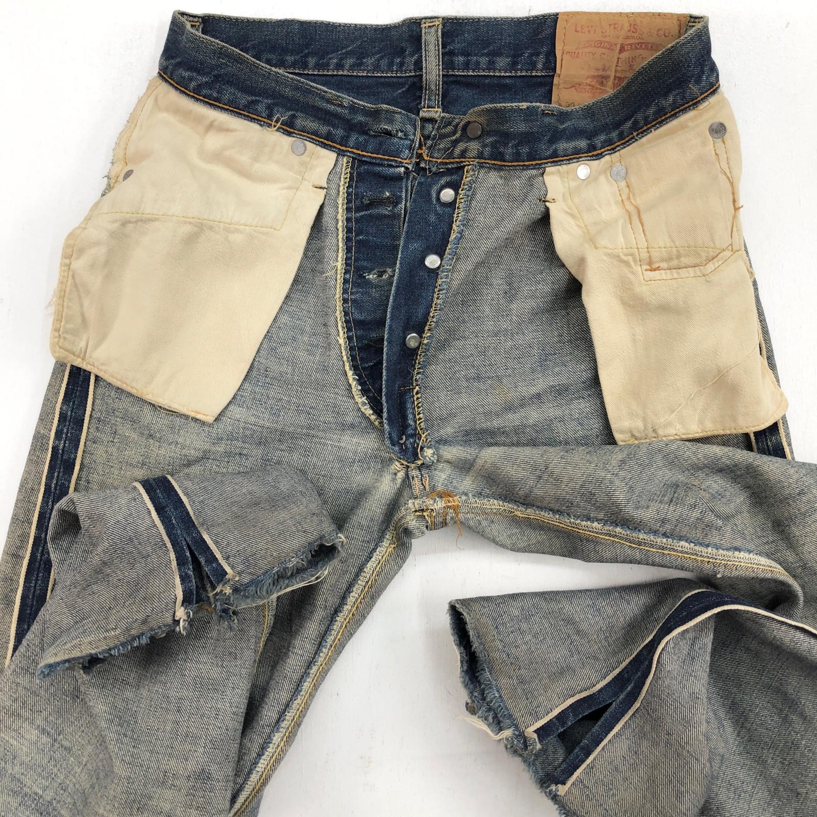 LEVI'S リーバイス 70年代 USA製 501 BIG E 66前期 バックポケット 裏